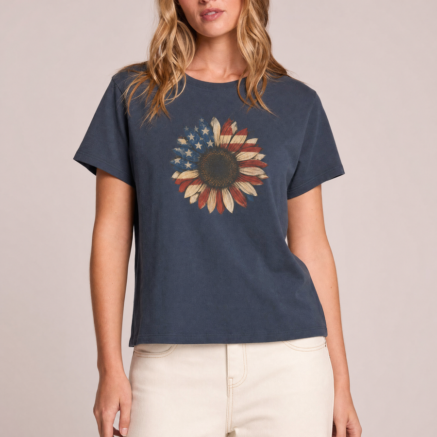 Americana Sunflower Graphic Tee