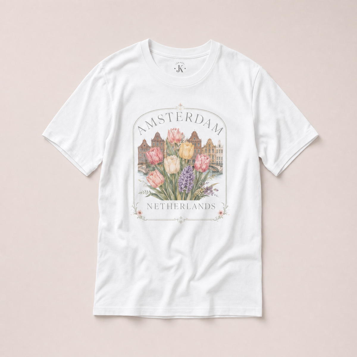 Amsterdam Tulip Garden graphic tee – view 2