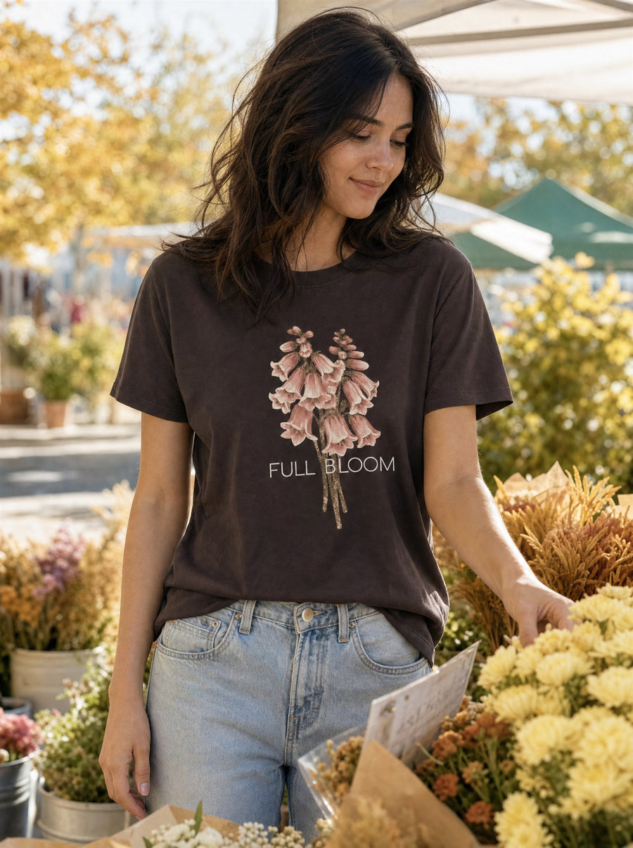 Full Bloom Floral Graphic Tee