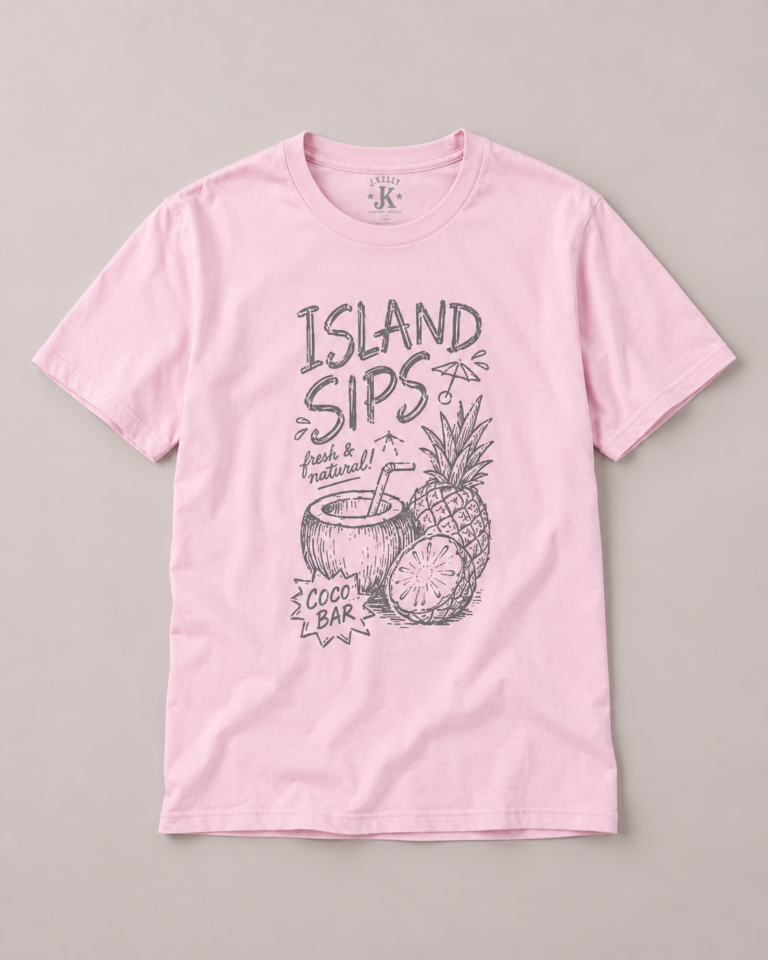 Island Sips Pineapple Cocktail T-Shirt