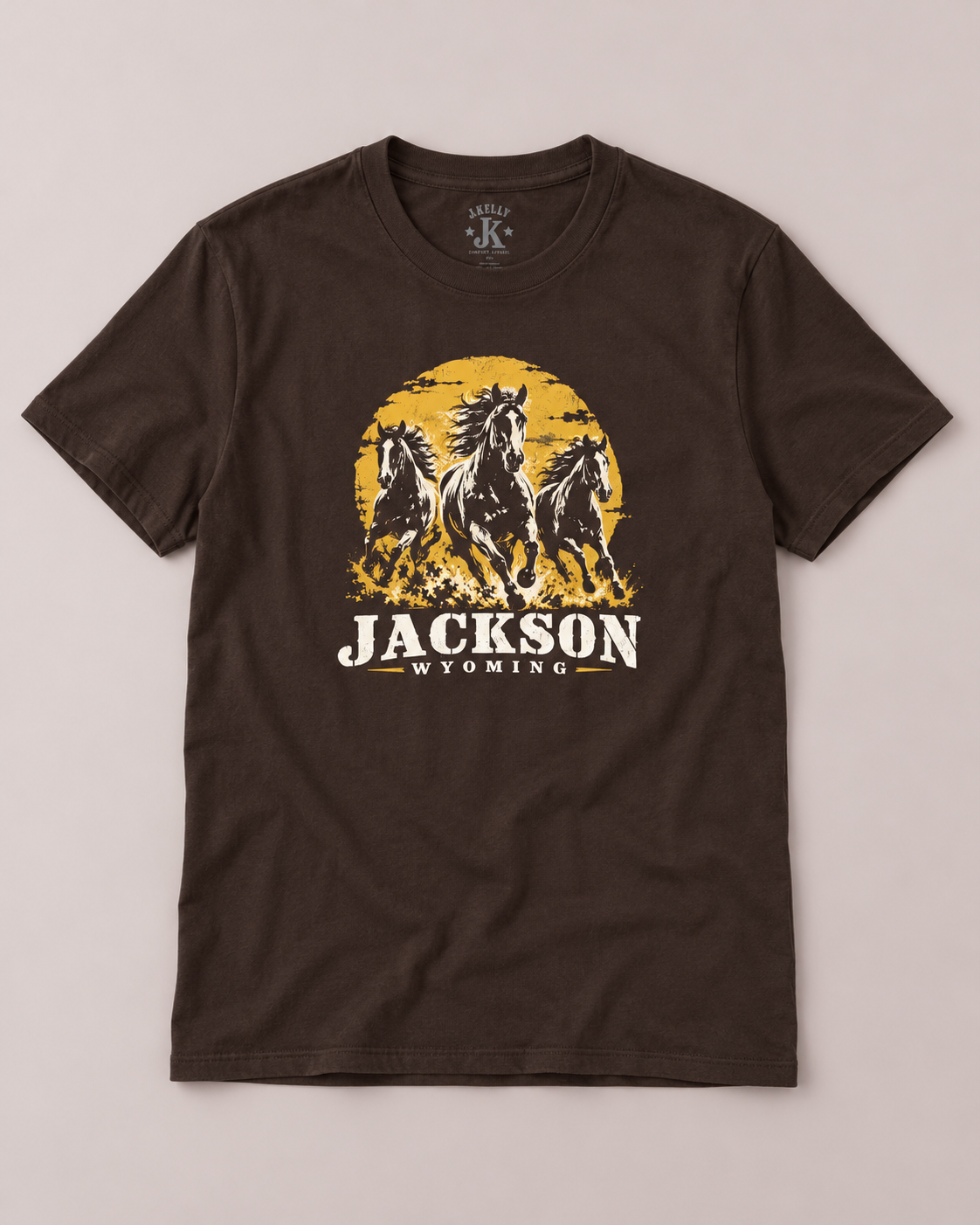 Jackson Wyoming Wild Horses Graphic Tee