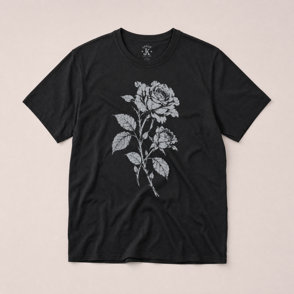 Midnight Rose Botanical Graphic Tee