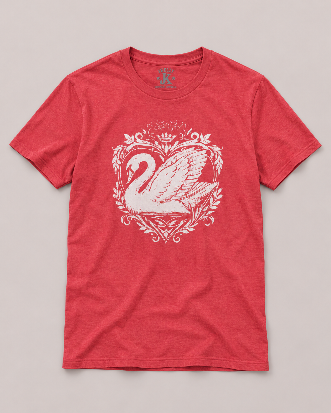 Ornate Swan Art Tee T-Shirt