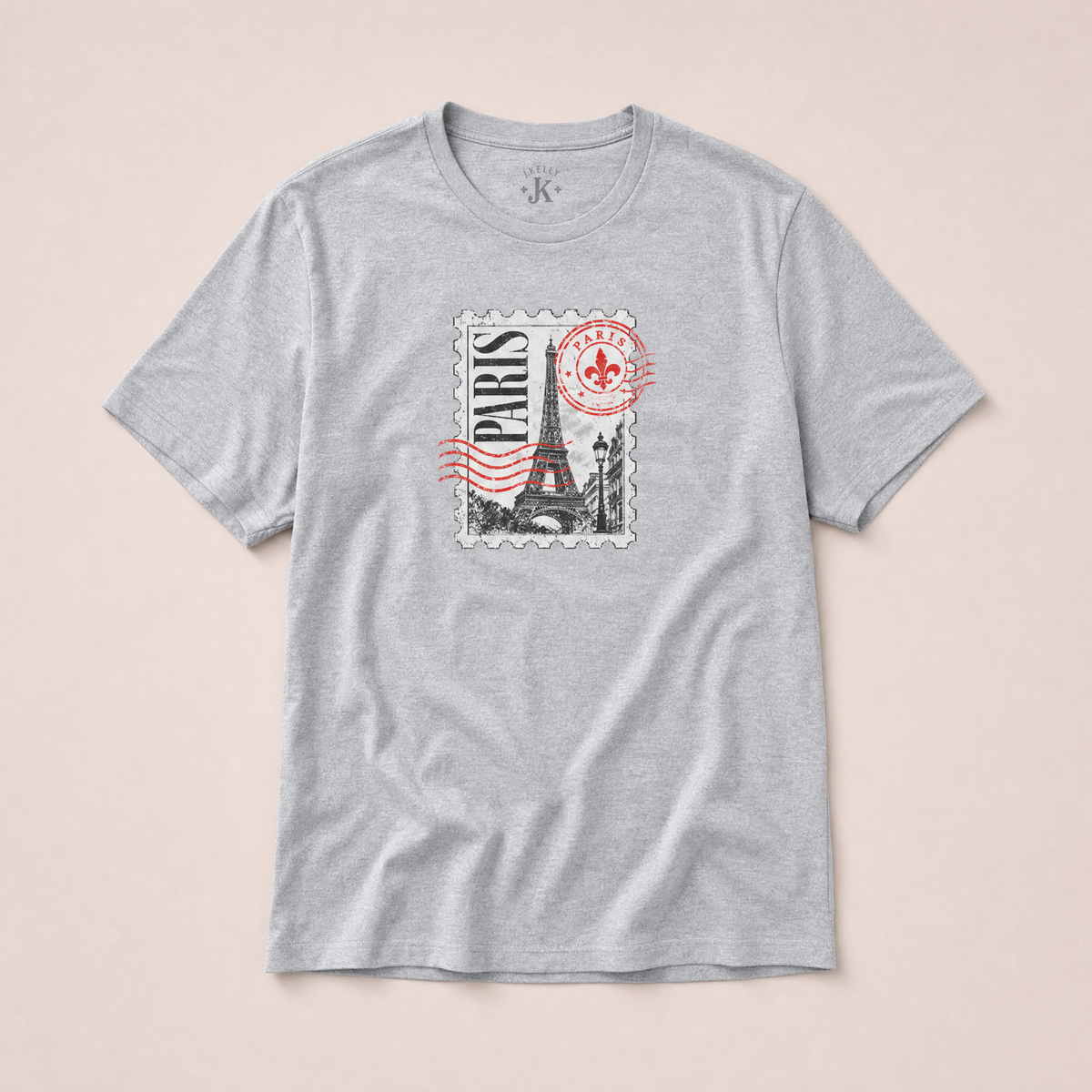 Paris Postage Stamp Graphic Tee