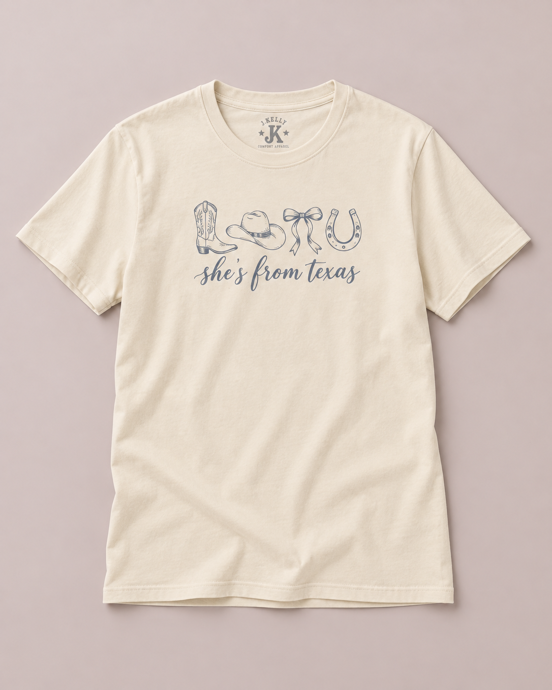 She's From Texas Graphic Tee – Vintage Western Cowgirl Shirt