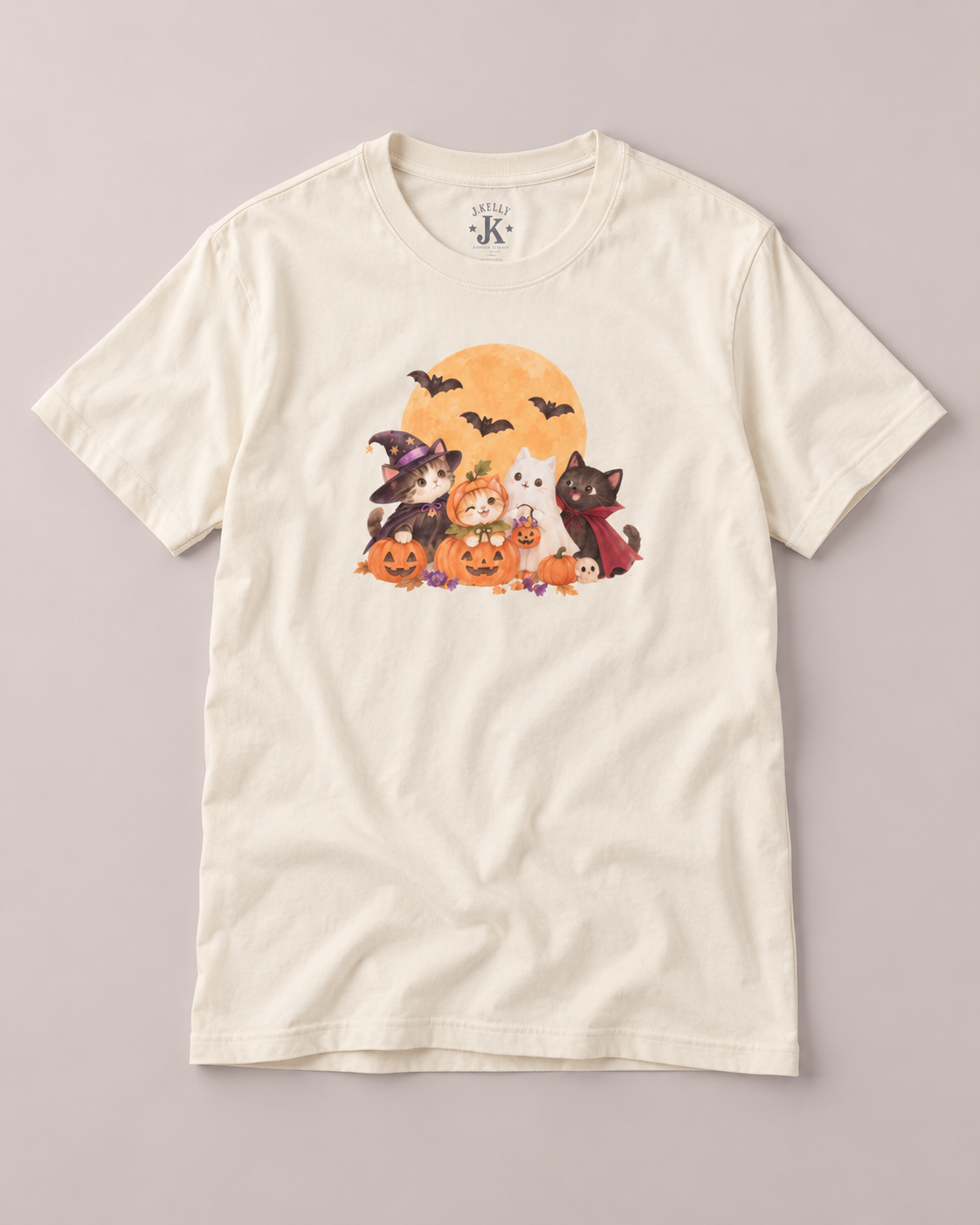 Spooky Cats Halloween Graphic Tee