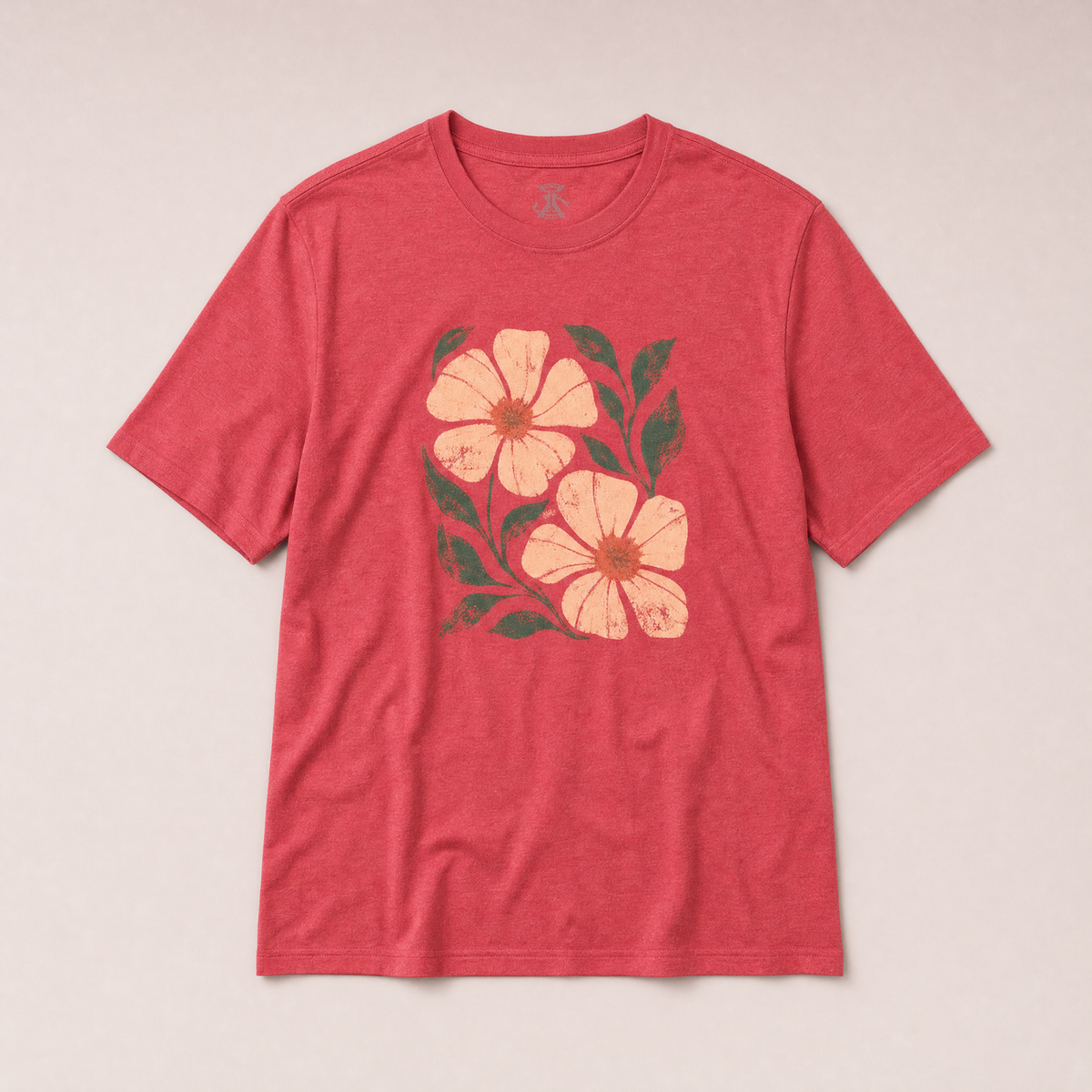Vintage Hibiscus Floral — Graphic Tee